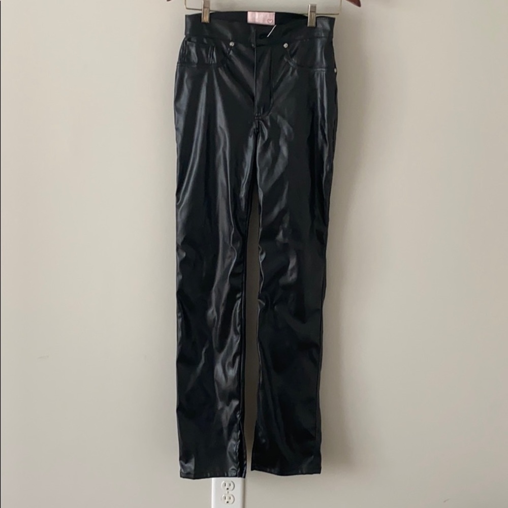 Revive Denim black leather pants
